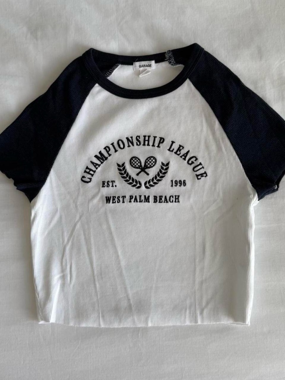 Garage Ribbed Raglan Stormi Tee - Picture 2 of 5